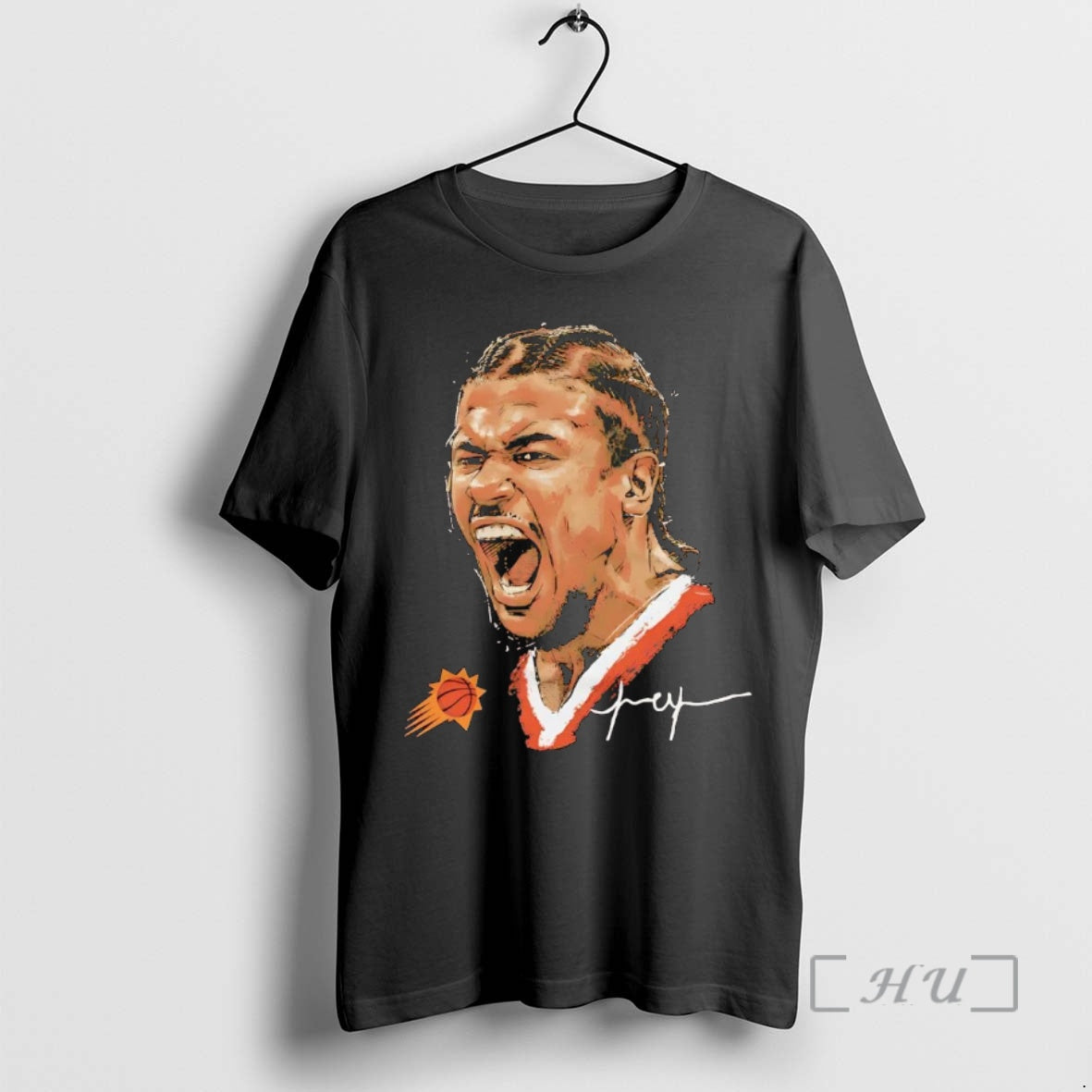 Trending Jalen Green Portrait Scream Phoenix Suns Signature - T-Shirt, Sweatshirt, Hoodie