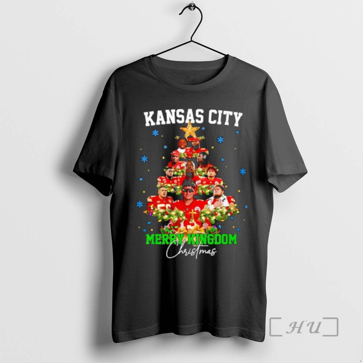 Trending Kansas City Chiefs Merry Kingdom Christmas Trees Graphic - T-Shirt, Sweatshirt, Hoodie