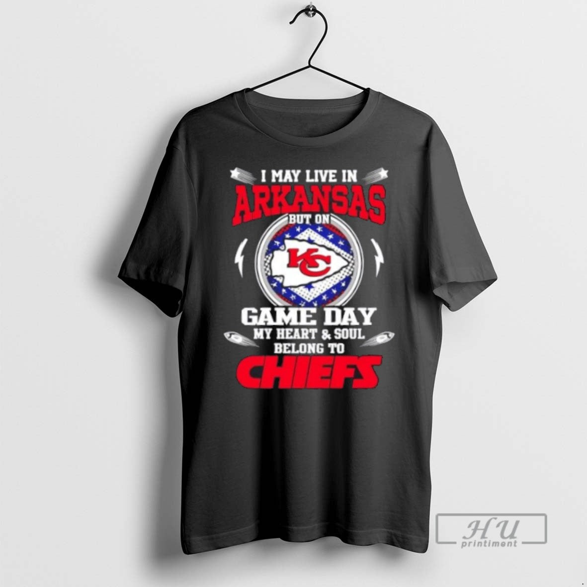Trending Officials I May Live In Arkansas But On Game Day My Heart And Soul Unisex T-shirt, Sweatshirt, Hoodie, Long Sleeve Tee - T-Shirt, Sweatshirt, Hoodie