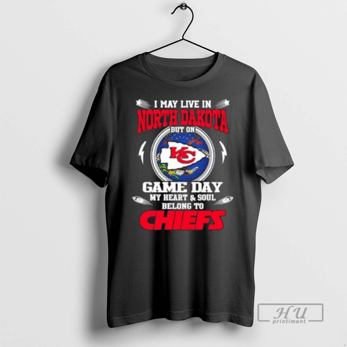 Trending Officials I May Live In North Dakota But On Game Day My Heart And Unisex T-shirt, Sweatshirt, Hoodie, Long Sleeve Tee - T-Shirt, Sweatshirt, Hoodie