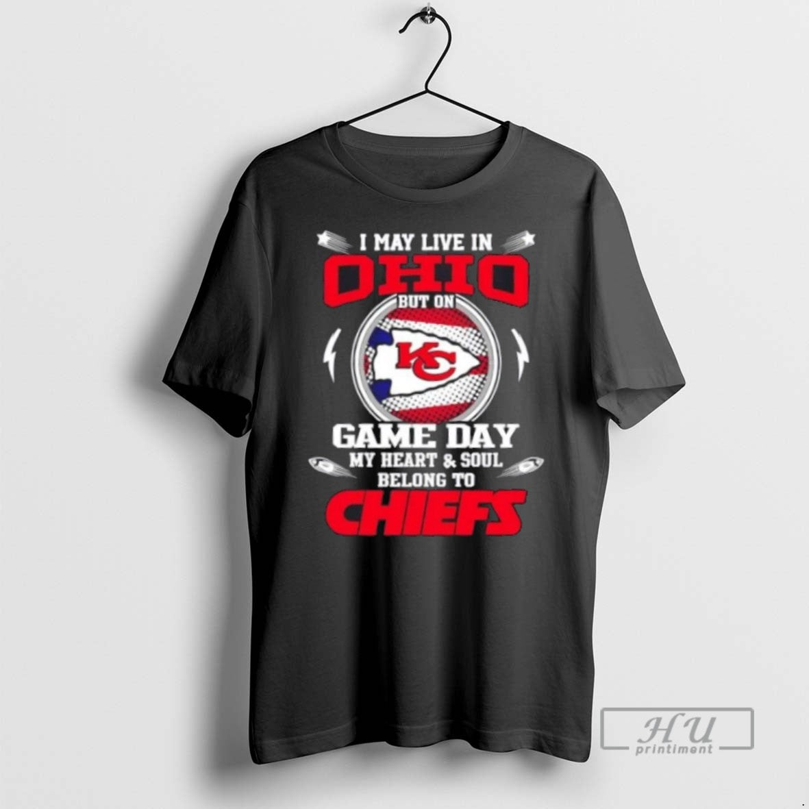 Trending Officials I May Live In Ohio But On Game Day My Heart And Soul Unisex T-shirt, Sweatshirt, Hoodie, Long Sleeve Tee - T-Shirt, Sweatshirt, Hoodie