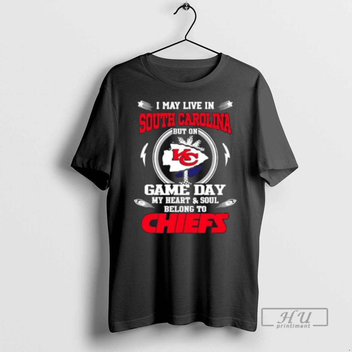Trending Officials I May Live In South Carolina But On Game Day My Heart And Unisex T-shirt, Sweatshirt, Hoodie, Long Sleeve Tee - T-Shirt, Sweatshirt, Hoodie
