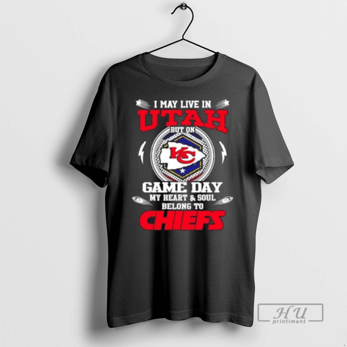 Trending Officials I May Live In Utah But On Game Day My Heart And Soul Unisex T-shirt, Sweatshirt, Hoodie, Long Sleeve Tee - T-Shirt, Sweatshirt, Hoodie