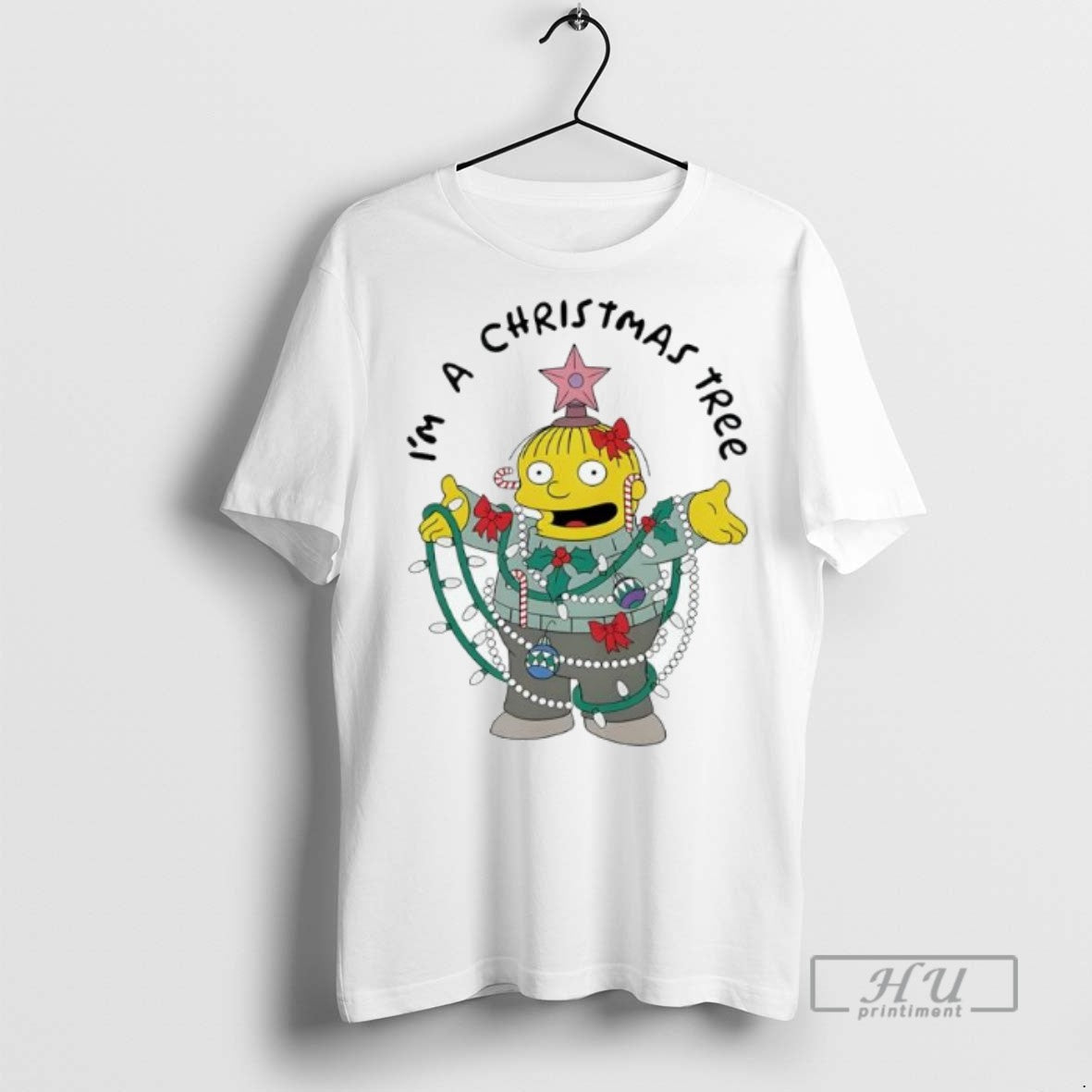 Trending Officials Im A Christmas Tree Ralph Simpsons T Shirt Unisex T-shirt, Sweatshirt, Hoodie, Long Sleeve Tee - T-Shirt, Sweatshirt, Hoodie
