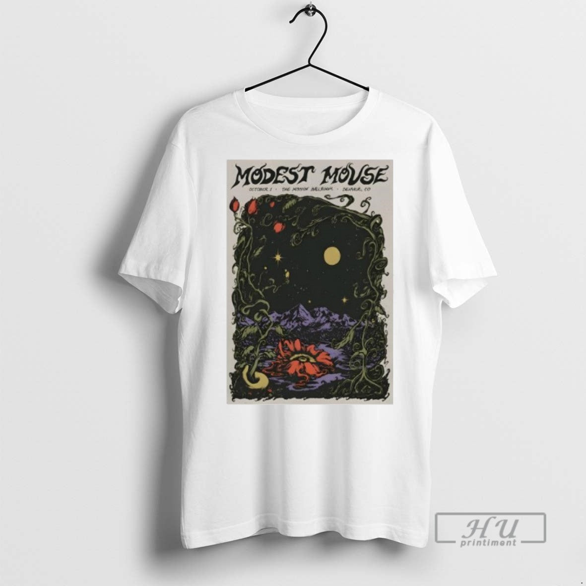 Trending Officials Modest Mouse Oct 1 2025 Mission Ballroom In Denver Co T Shirt Unisex T-shirt, Sweatshirt, Hoodie, Long Sleeve Tee - T-Shirt, Sweatshirt, Hoodie