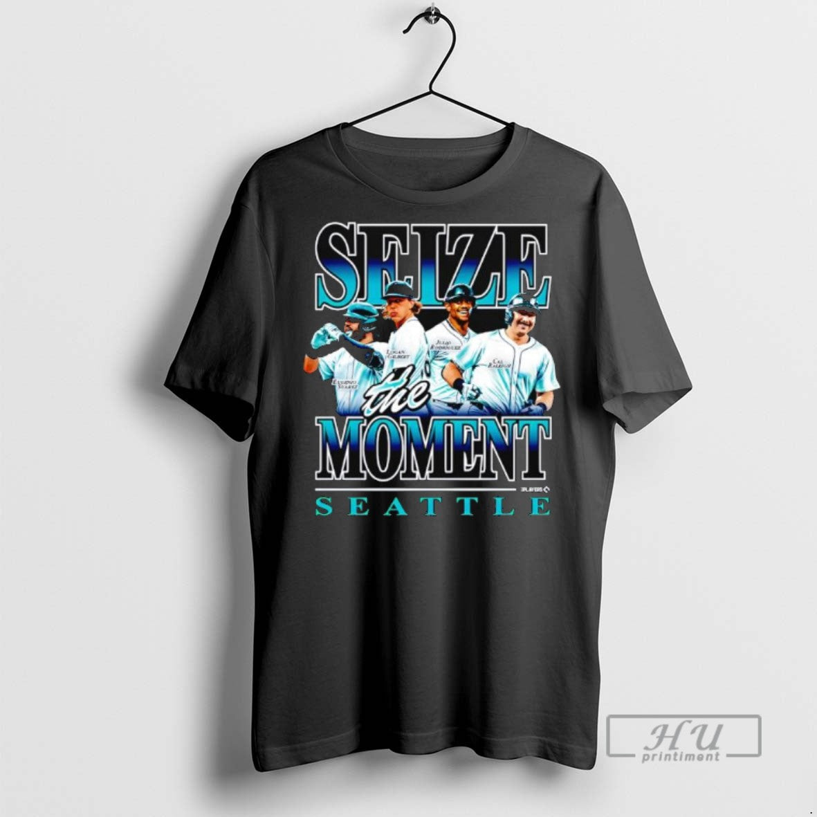 Trending Officials Seize The Moment Seattle Mariners Eugenio Suarez Logan Gilbert Julio Rodriguez Cal Raleigh - T-Shirt, Sweatshirt, Hoodie