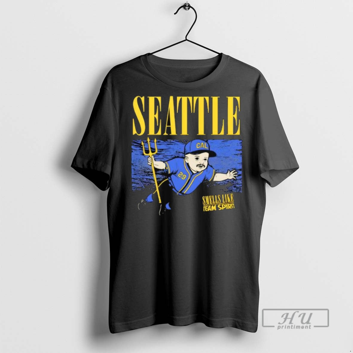 Trending Officials Smells Like Team Spirit Cal Raleigh Seattle Mariners T Shirt Unisex T-shirt, Sweatshirt, Hoodie, Long Sleeve Tee - T-Shirt, Sweatshirt, Hoodie