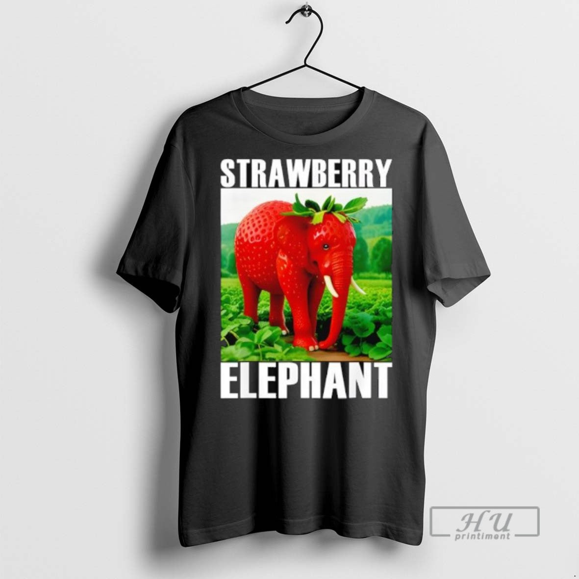 Trending Officials Strawberry Elephant Italian Brainrot T Shirt Unisex T-shirt, Sweatshirt, Hoodie, Long Sleeve Tee - T-Shirt, Sweatshirt, Hoodie