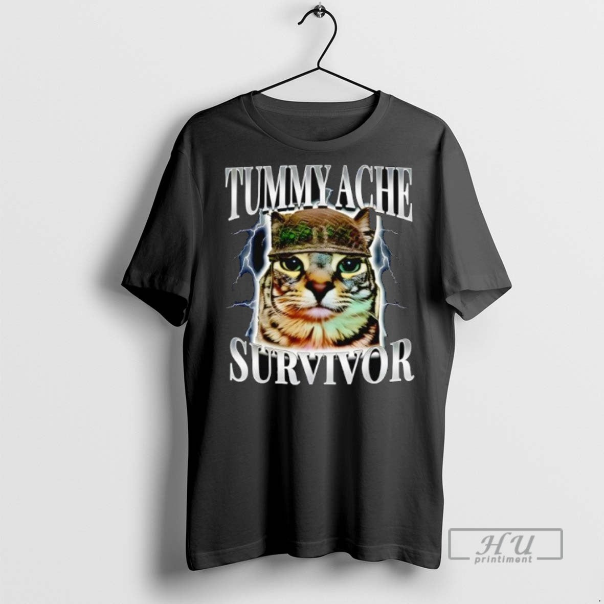Trending Officials Tummy Ache Survivor Cat T Shirt Unisex T-shirt, Sweatshirt, Hoodie, Long Sleeve Tee - T-Shirt, Sweatshirt, Hoodie