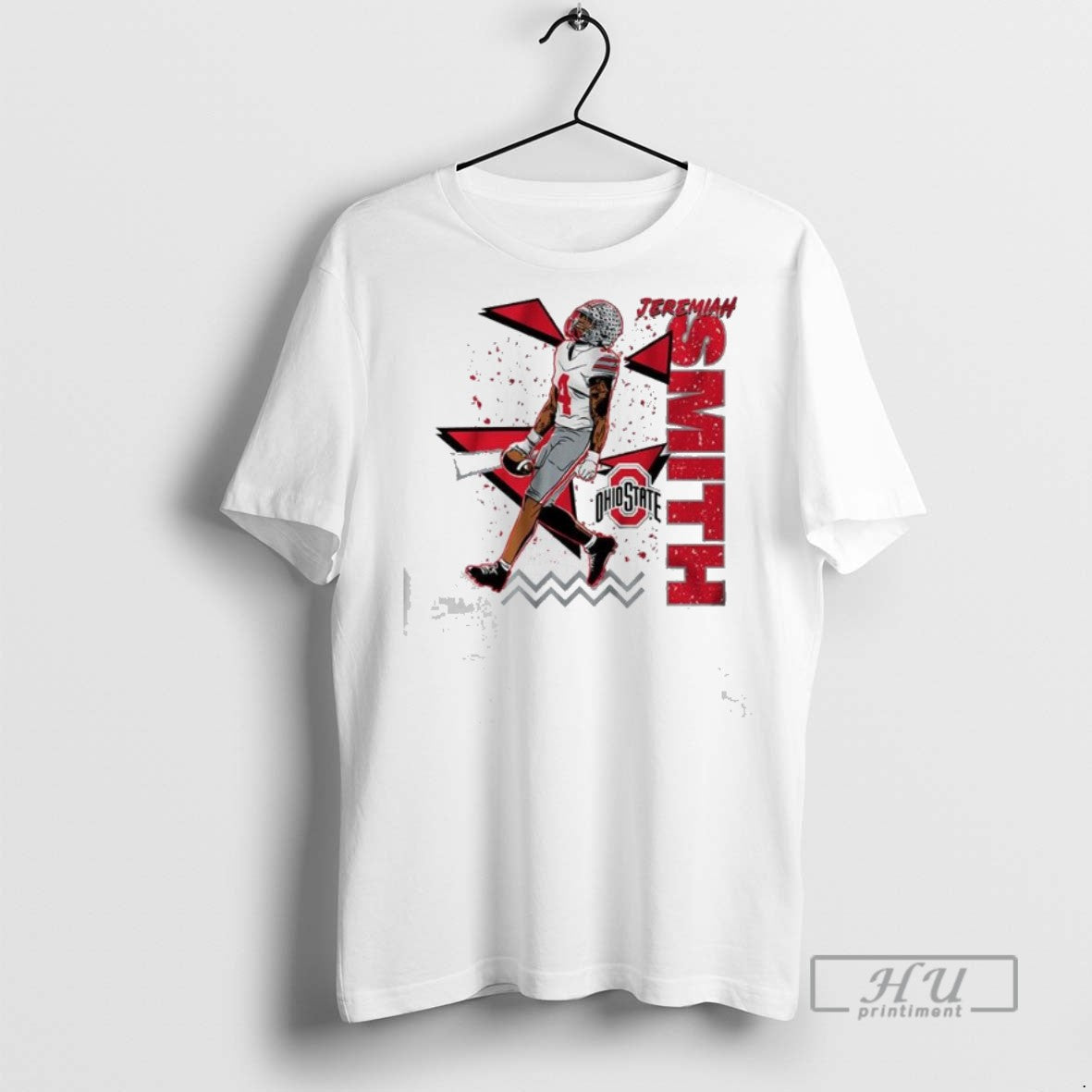 Trending Ohio State Football Jeremiah Smith 90s Style T Shirts Unisex T-shirt, Sweatshirt, Hoodie, Long Sleeve Tee - T-Shirt, Sweatshirt, Hoodie