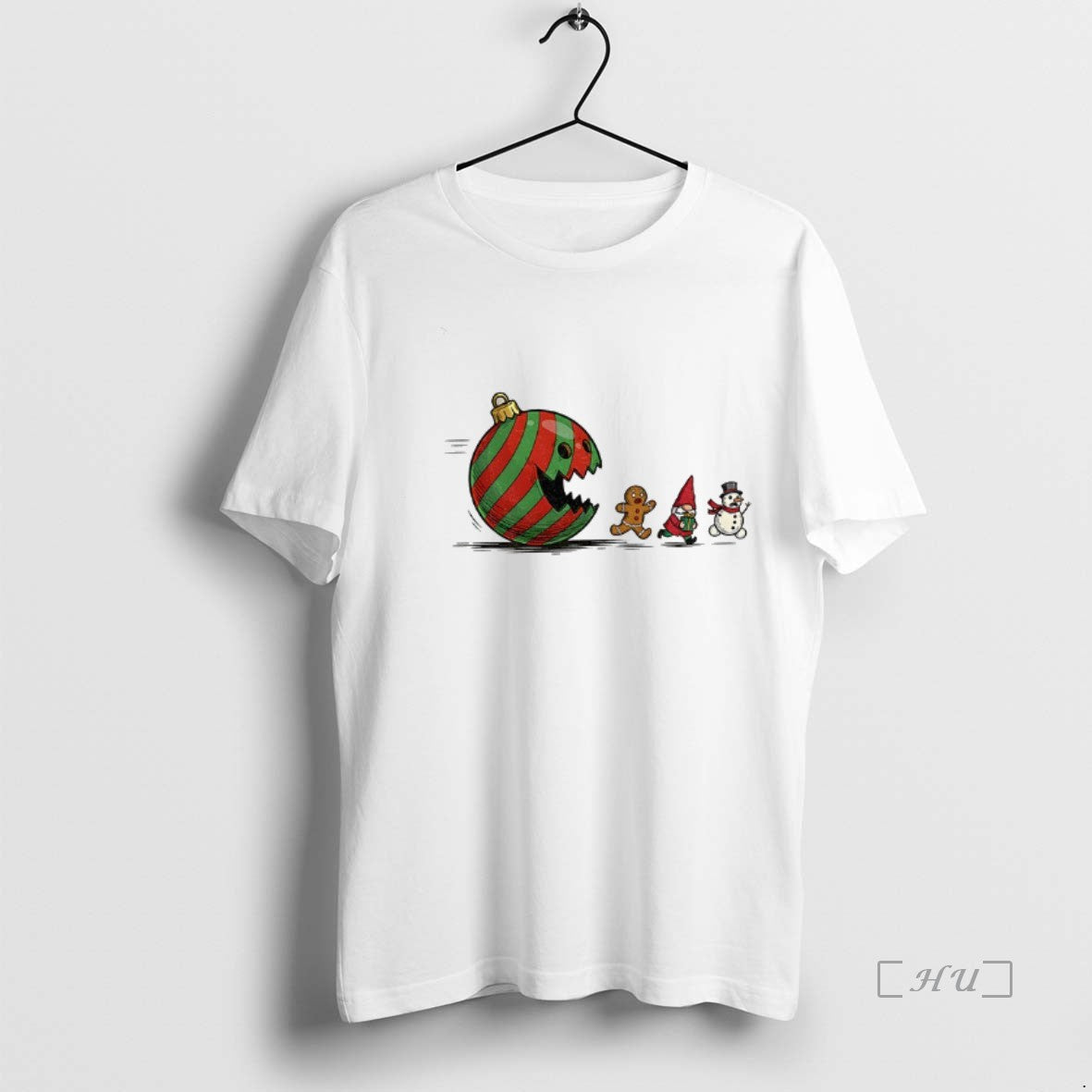 Trending Pac Man Gingerbread Gnome Snowman Santa Merry Christmas - T-Shirt, Sweatshirt, Hoodie