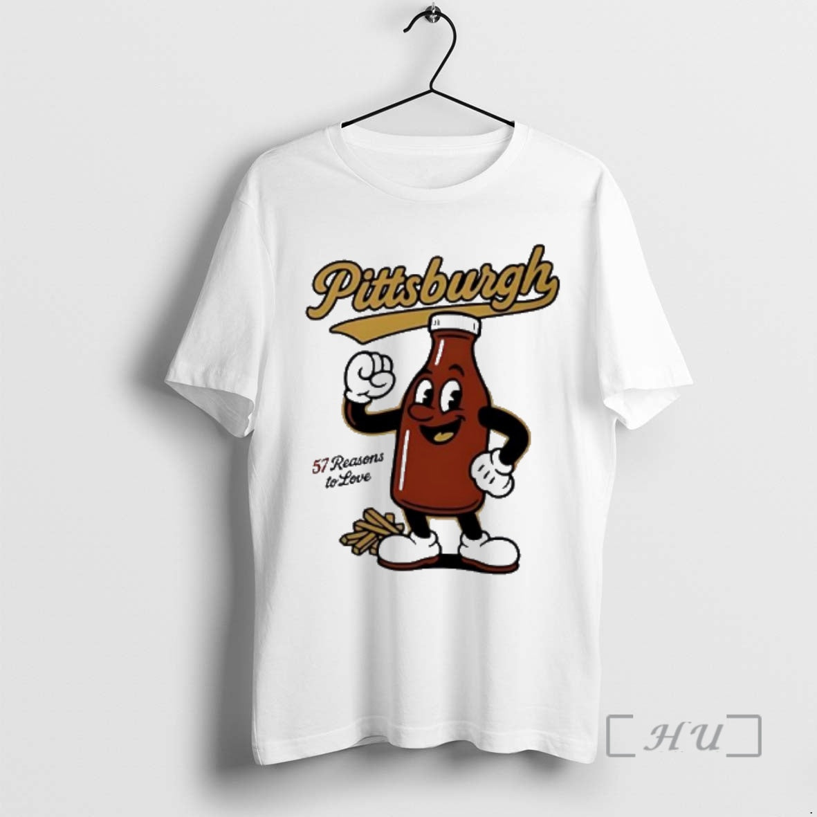 Trending Pittsburgh 57 Ketchup Bottle Mascot Funny - T-Shirt, Sweatshirt, Hoodie