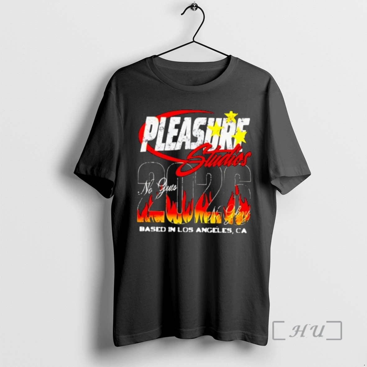 Trending Pleasure Studios No Regrets 2026 Based In Los Angeles Ca Premium T Shirts Sweater - T-Shirt, Sweatshirt, Hoodie