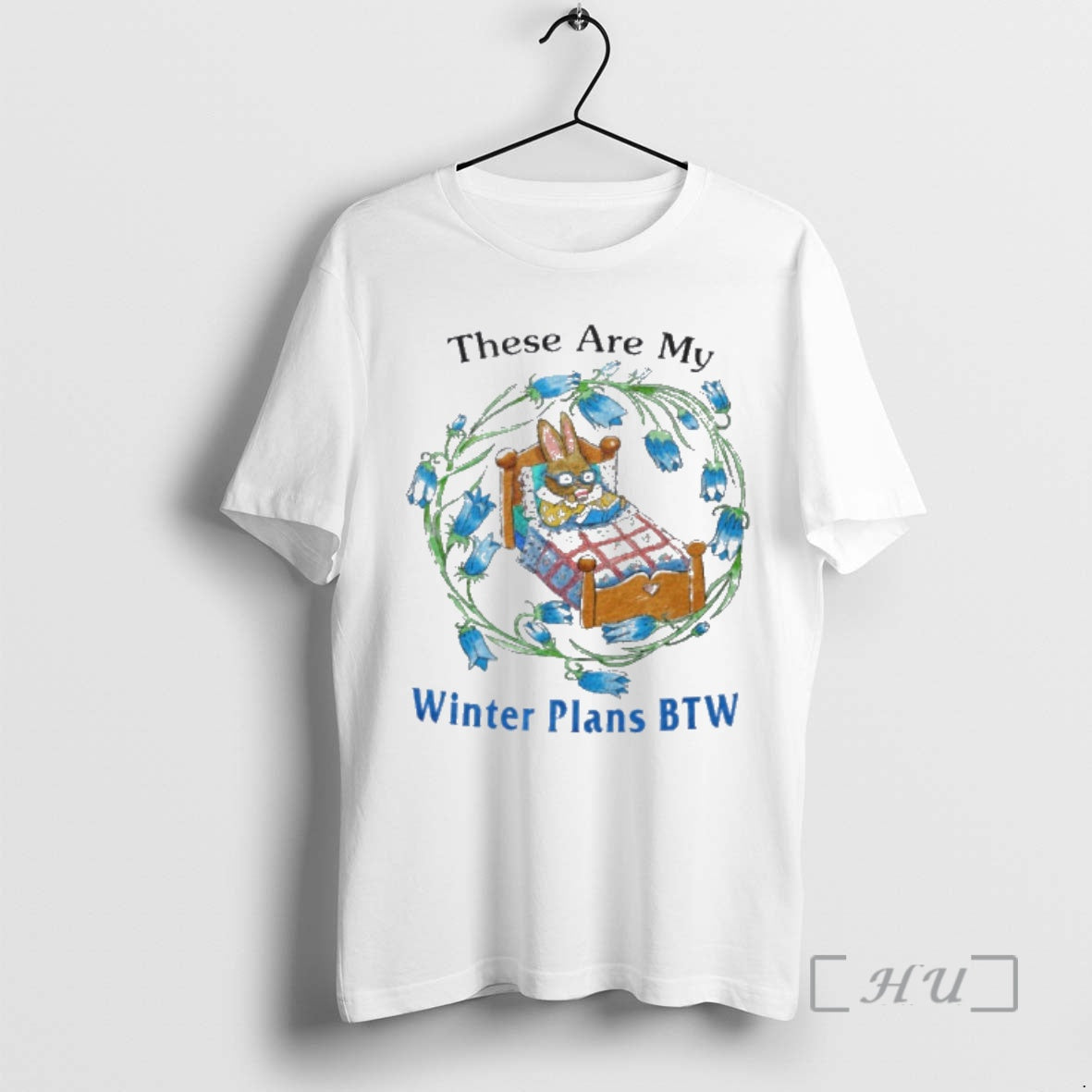 Trending Rabbit These Are My Winter Plans Btw - T-Shirt, Sweatshirt, Hoodie