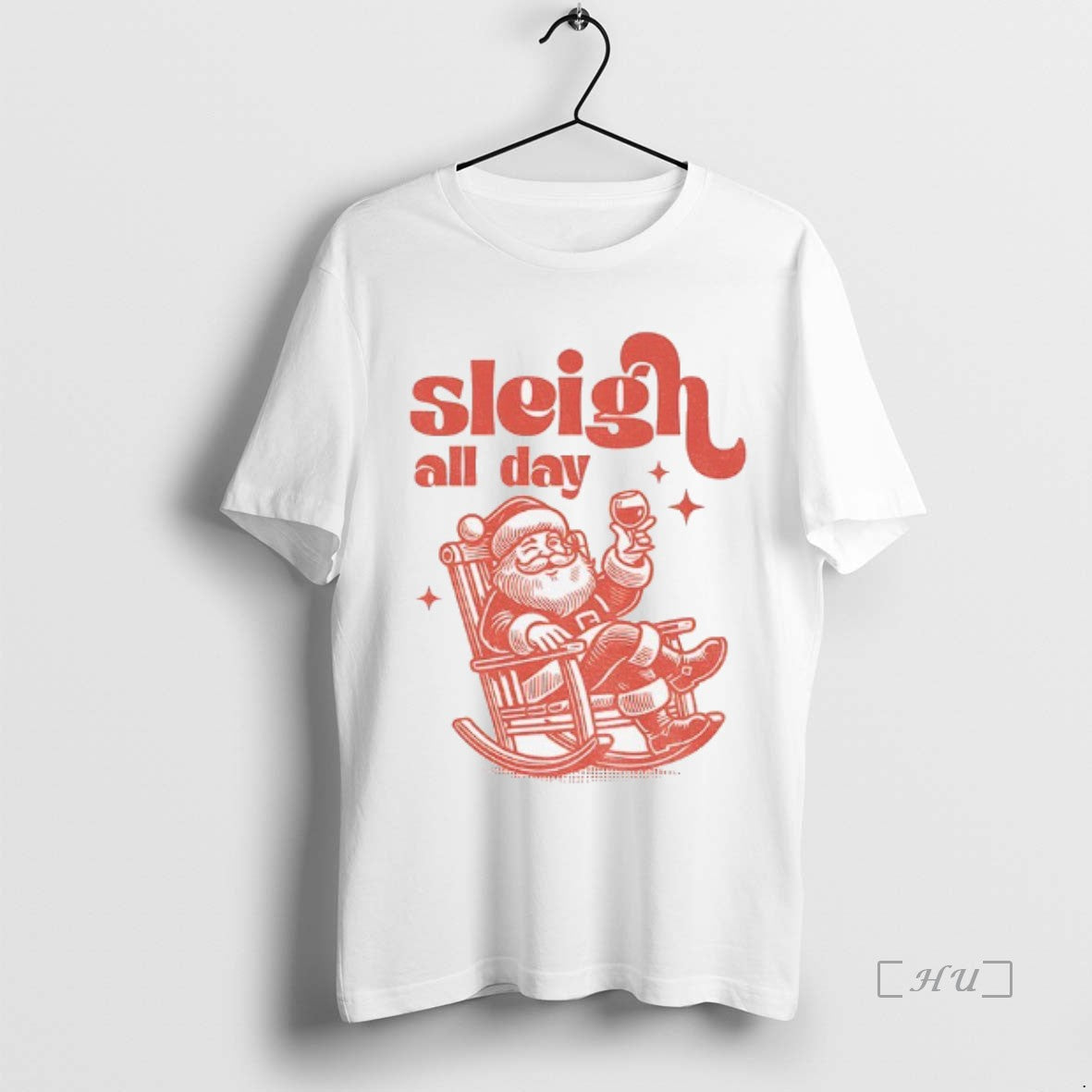 Trending Santa Claus Sleigh All Day Alcohol Merry Xmas - T-Shirt, Sweatshirt, Hoodie