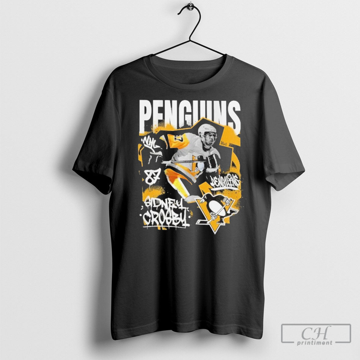 Trending Sidney Crosby Pittsburgh Penguins Photo Reel Graphic T Unisex T-shirt, Sweatshirt, Hoodie, Long Sleeve Tee - T-Shirt, Sweatshirt, Hoodie