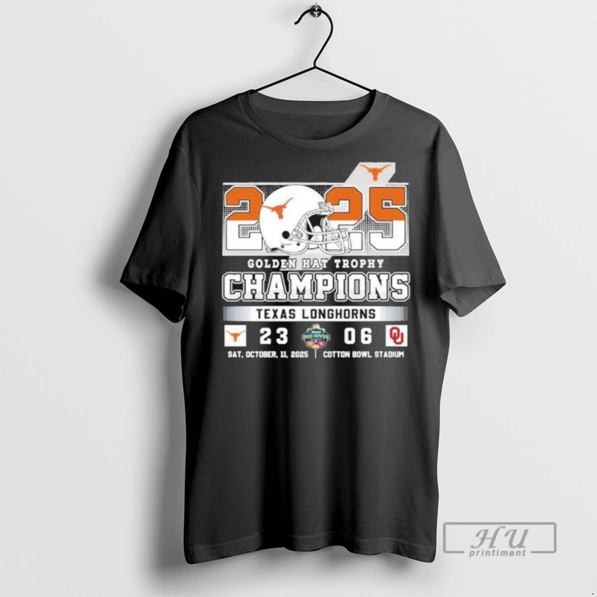 Trending Texas Longhorns 2025 Golden Hat Trophy - Adult & Kids T-Shirts, Sweatshirts & Hoodies apparel design preview 1