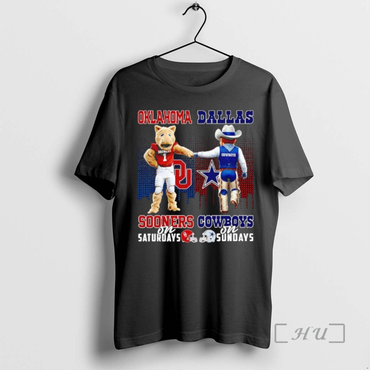Trending The Oklahoma Sooners On Saturdays And Dallas Cowboys On Sundays Mascots College Premium - T-Shirt, Sweatshirt, Hoodie