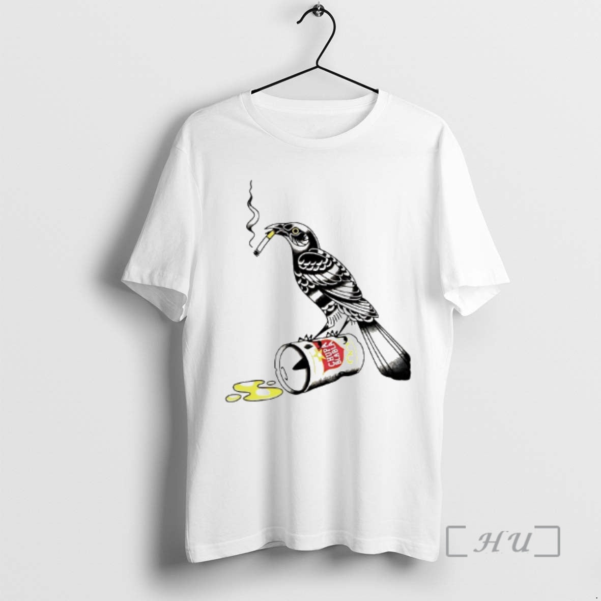Trending Trashy Grackle Smoking Grackle Bird - T-Shirt, Sweatshirt, Hoodie