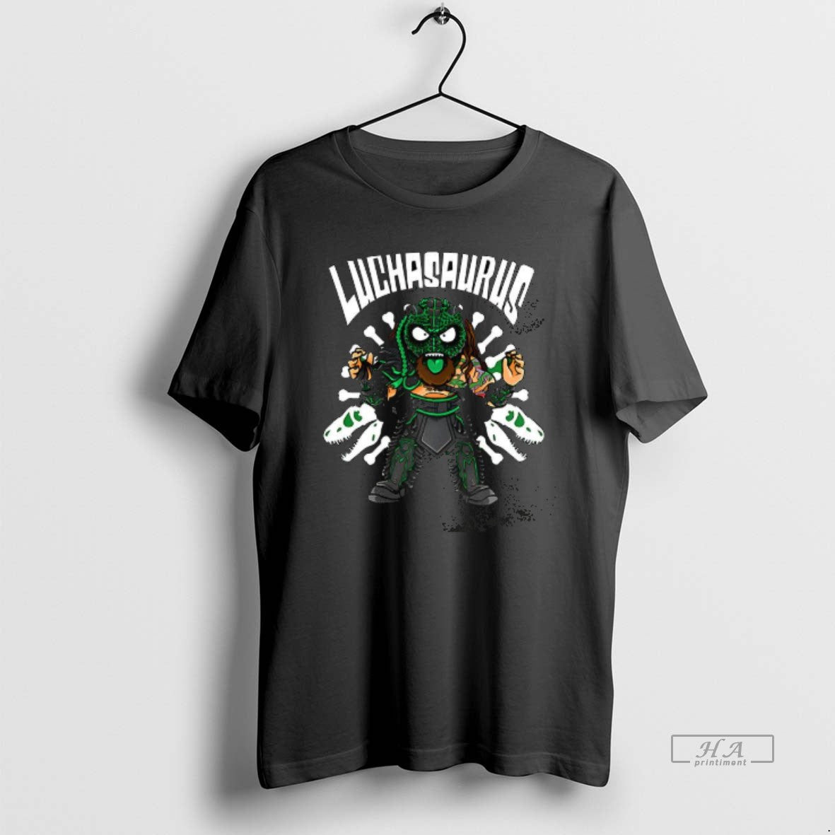 Trendy Austin Matelson Awe Luchasaurus Dinosaur Graphic Unisex T-shirt, Sweatshirt, Hoodie, Long Sleeve Tee - T-Shirt, Sweatshirt, Hoodie