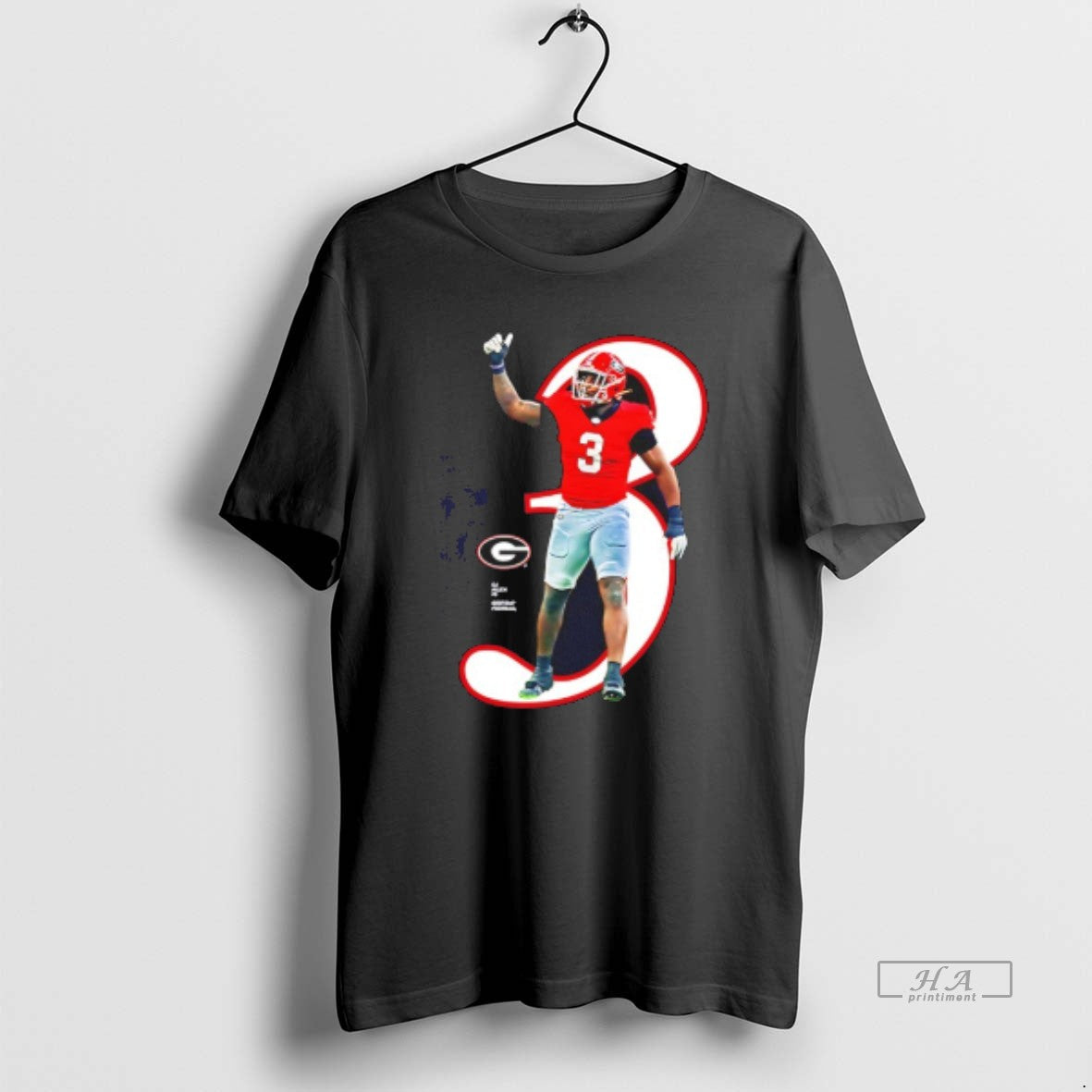 Trendy Cj Allen Black 3 Georgia Bulldogs 2025 Ncaa Player Unisex T-shirt, Sweatshirt, Hoodie, Long Sleeve Tee - T-Shirt, Sweatshirt, Hoodie