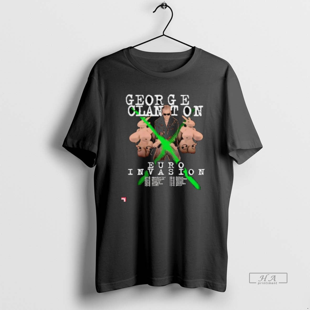 Trendy George Clanton Euro Invasion Tour Unisex T-shirt, Sweatshirt, Hoodie, Long Sleeve Tee - T-Shirt, Sweatshirt, Hoodie