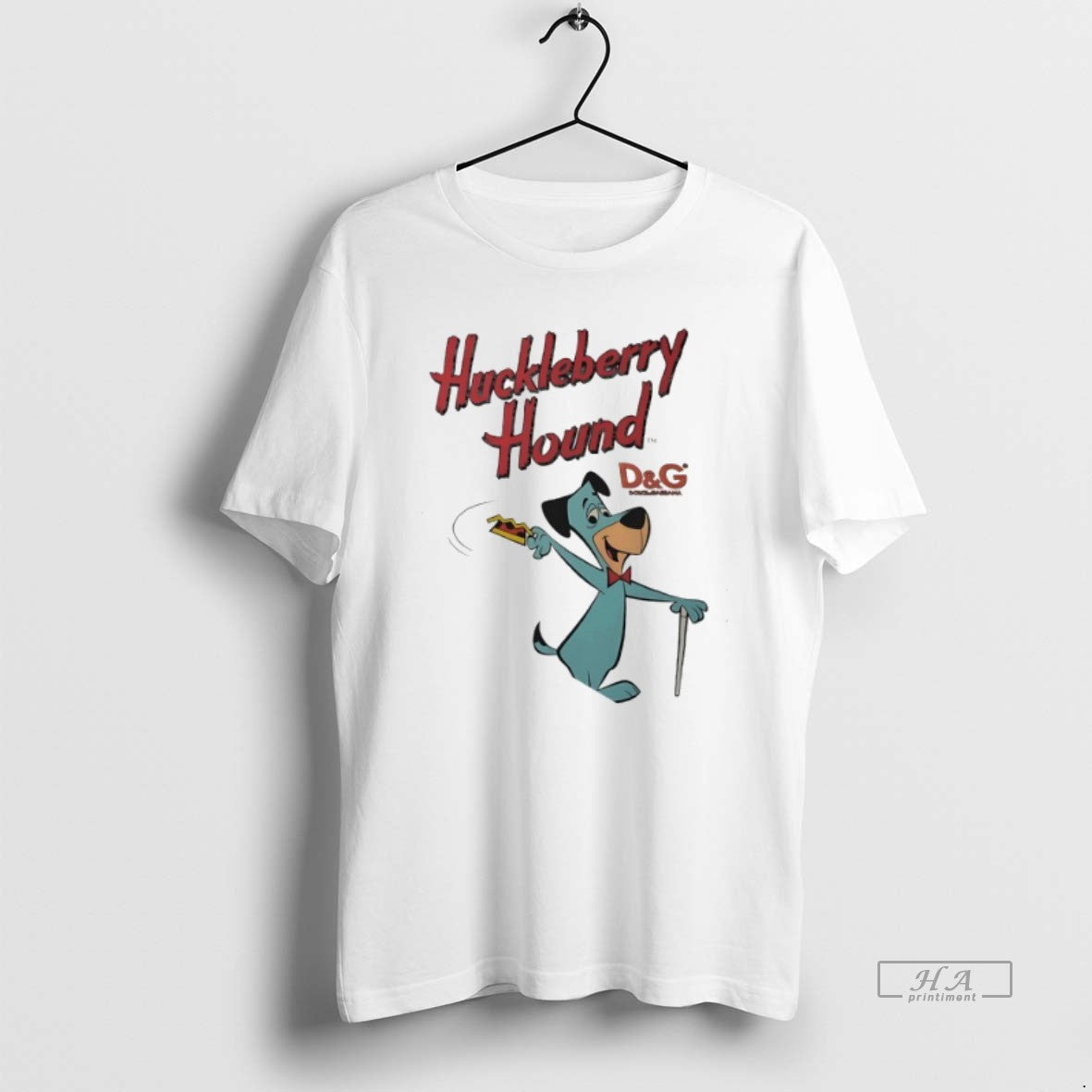 Trendy Huckleberry Hound X Dg Logo Unisex T-shirt, Sweatshirt, Hoodie, Long Sleeve Tee - T-Shirt, Sweatshirt, Hoodie