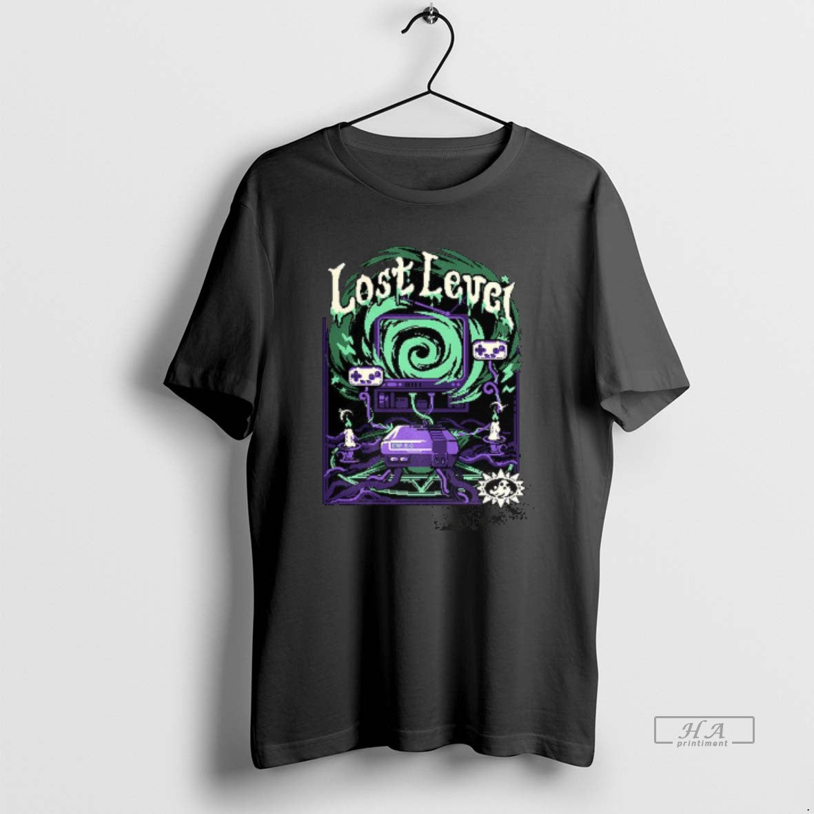 Trendy Lost Level Caught Up In The Spooky Game Halloween Unisex T-shirt, Sweatshirt, Hoodie, Long Sleeve Tee - T-Shirt, Sweatshirt, Hoodie