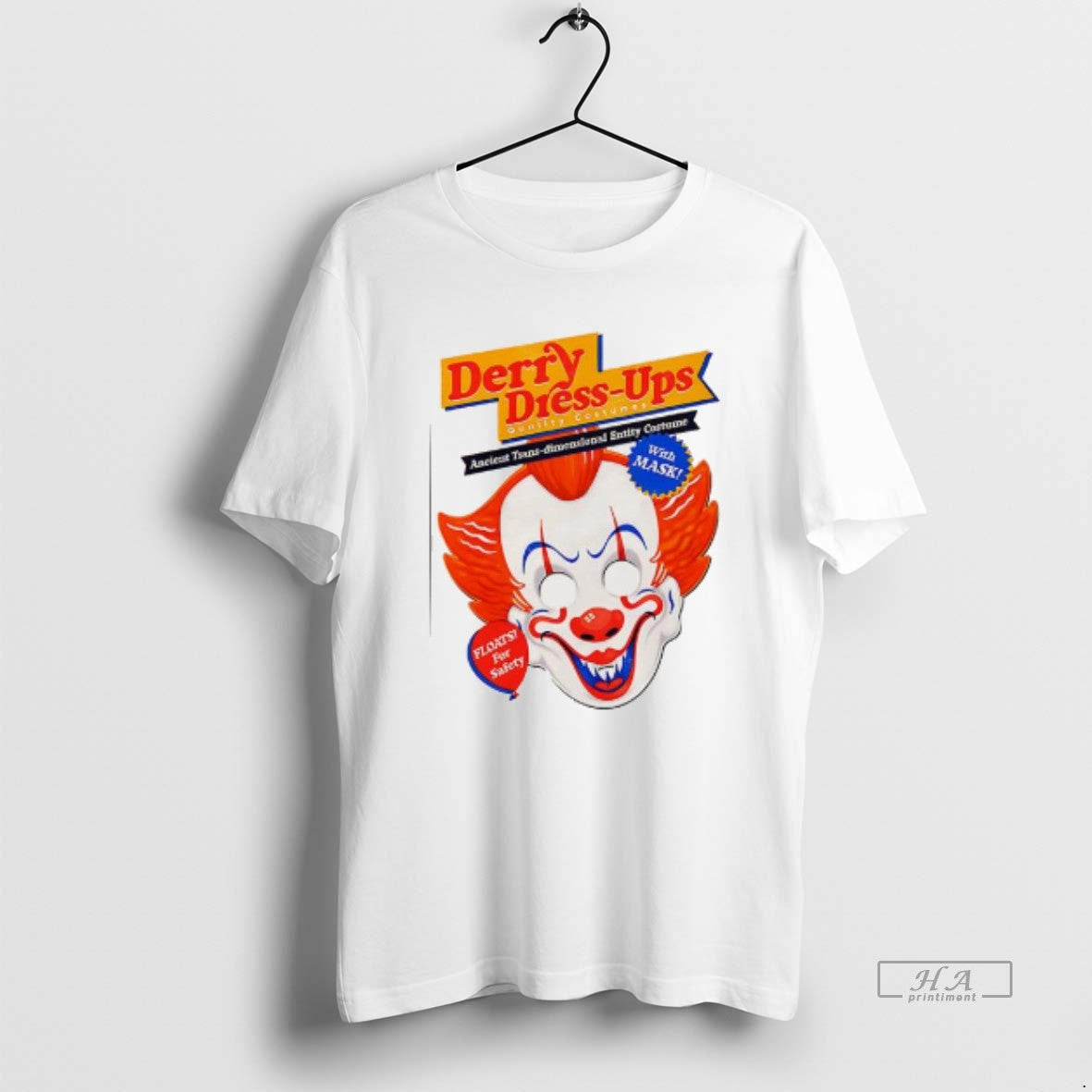 Trendy Pennywise Derry Dress Ups Floats For Safety Unisex T-shirt, Sweatshirt, Hoodie, Long Sleeve Tee - T-Shirt, Sweatshirt, Hoodie