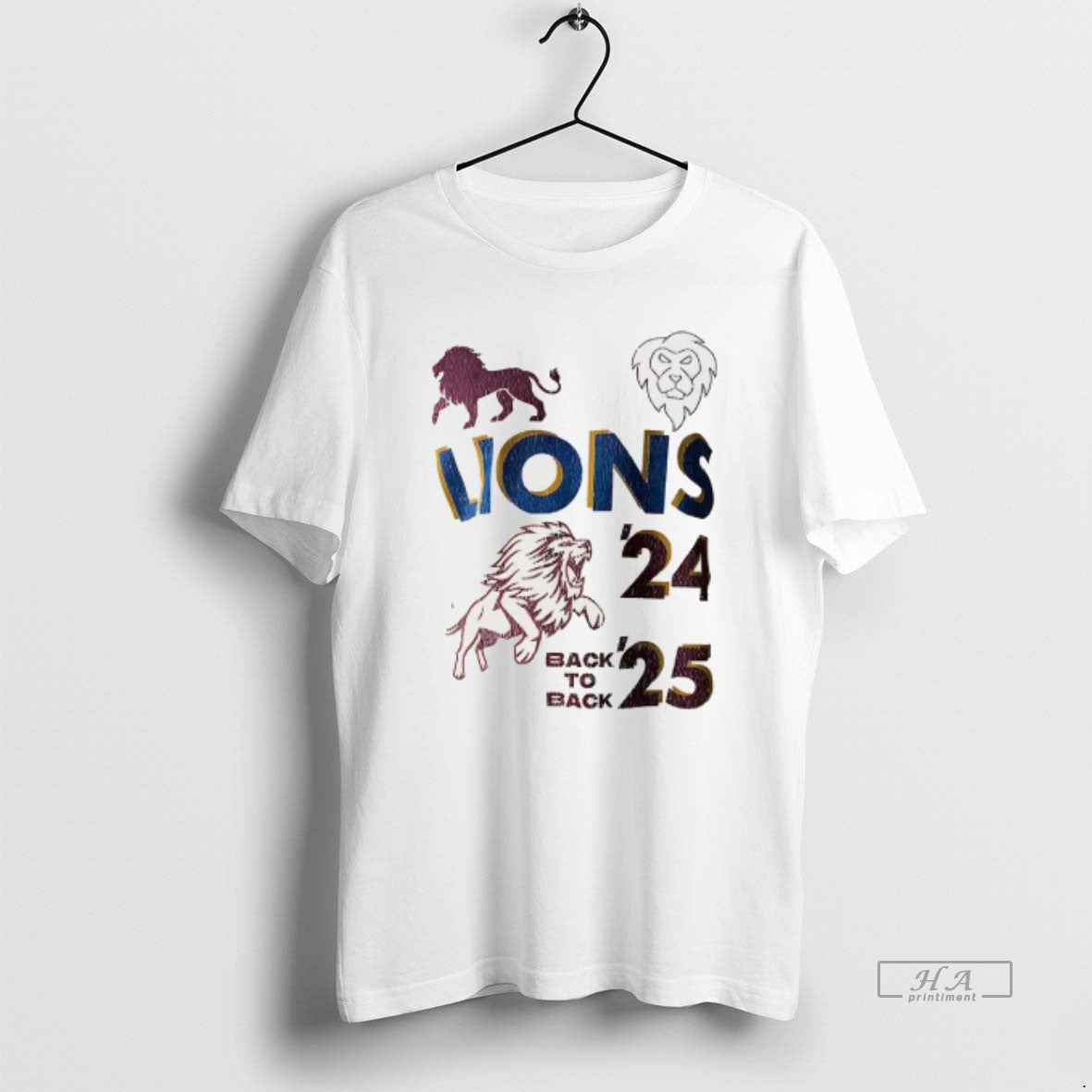 Trendy The Pride Of Brisbane Lions Back To Back 2024 2025 Unisex T-shirt, Sweatshirt, Hoodie, Long Sleeve Tee - T-Shirt, Sweatshirt, Hoodie