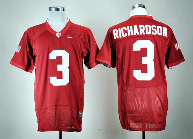 Trent Richardson 3 Burgundy Battle Edition College Football Jersey football jersey product view 1