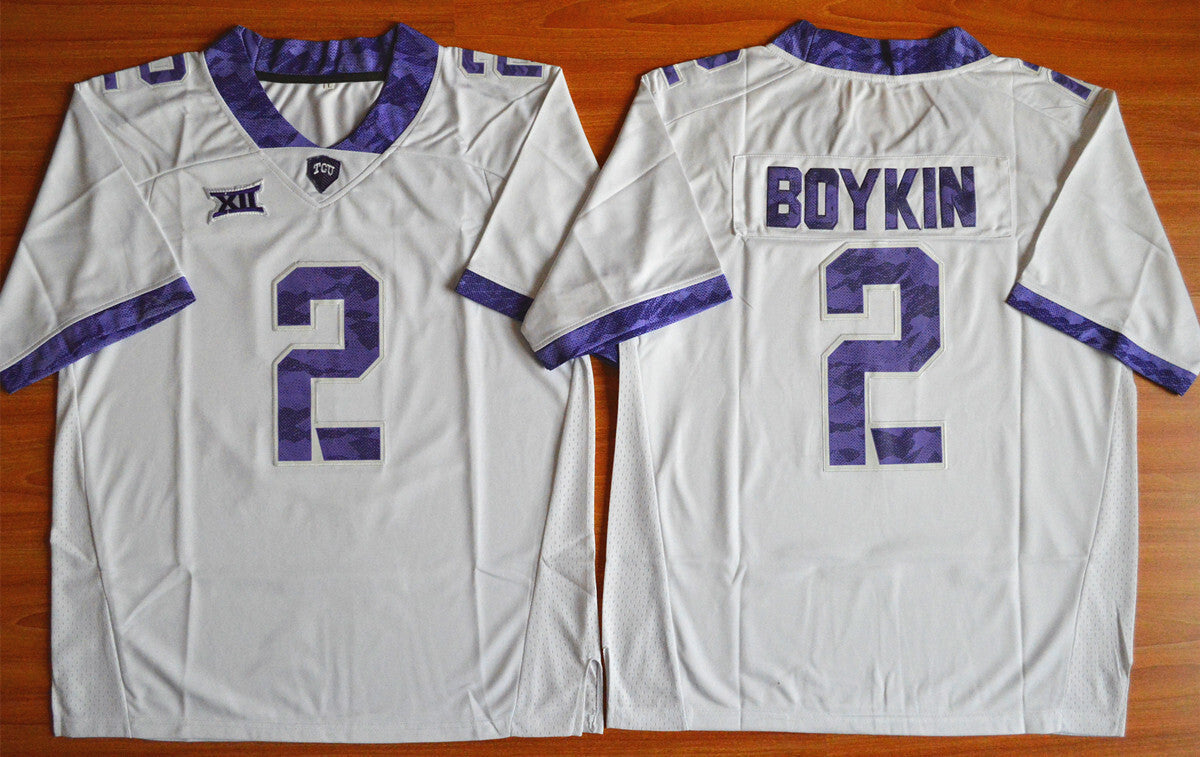 Trevone Boykin 2 White College Football Jersey football jersey product view 1