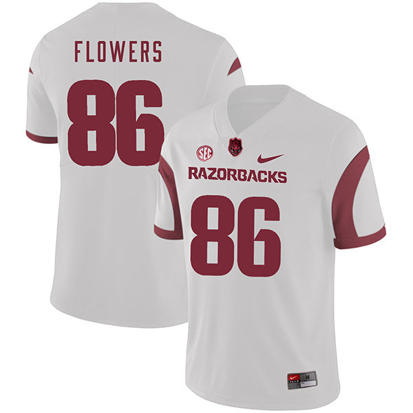 Trey Flowers 86 White College Football Jersey football jersey product view 1