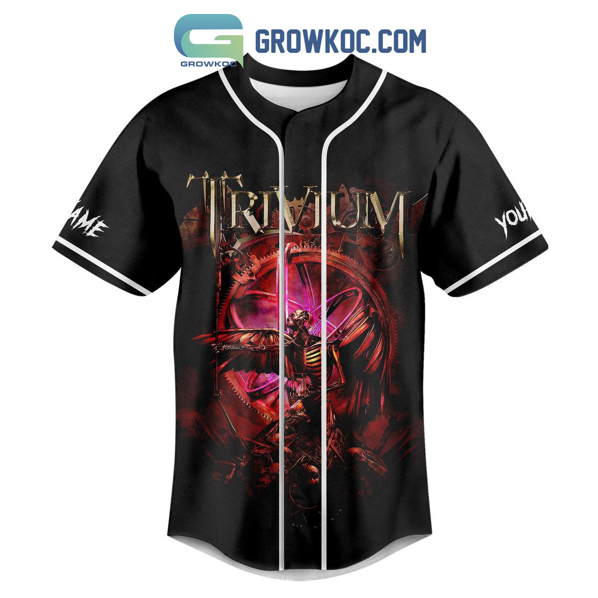 Trivium Until The World Goes Cold This Battles Burned All That I’ve Known Personalized Baseball Jersey baseball jersey product view 2