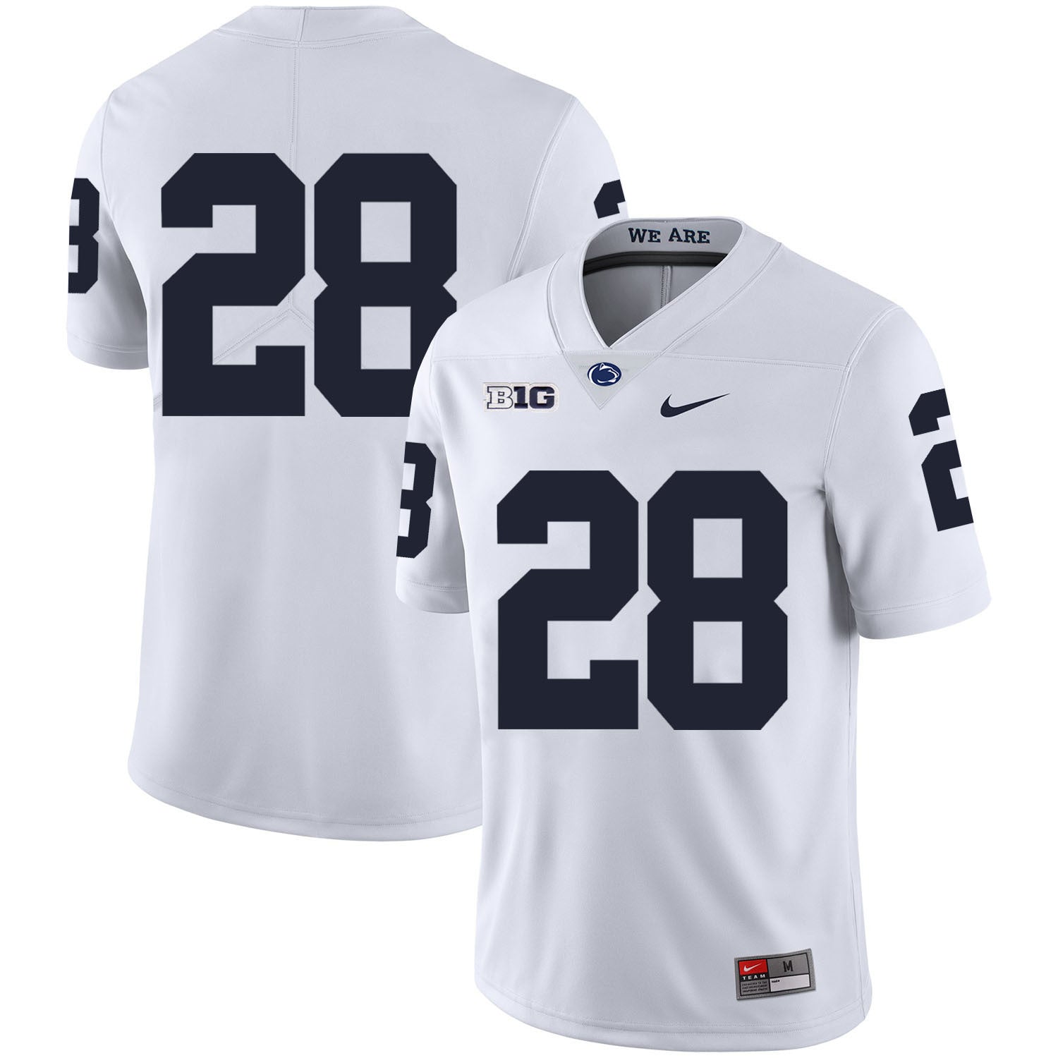Troy Apke 28 White College Football Jersey football jersey product view 1