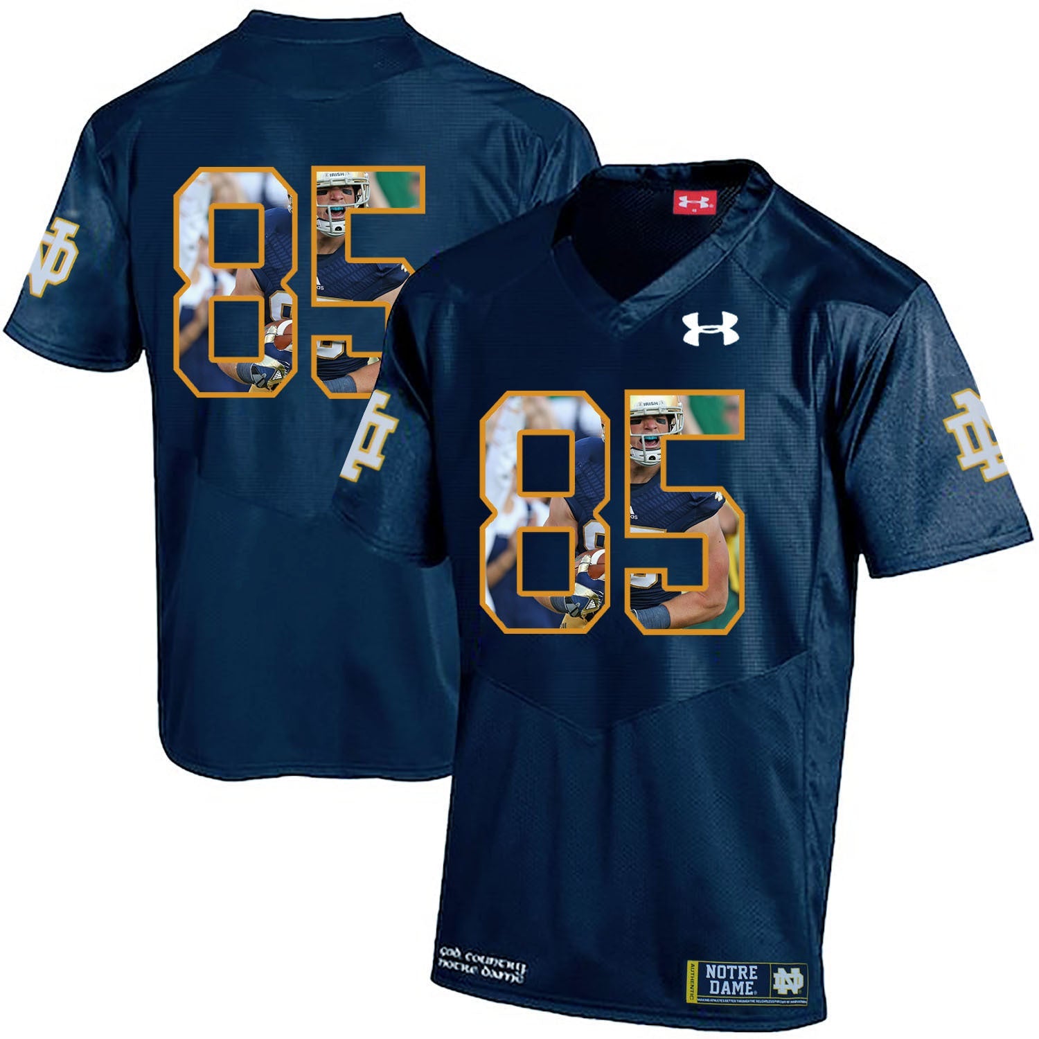 Troy Niklas 85 Navy College Football Jersey football jersey product view 1