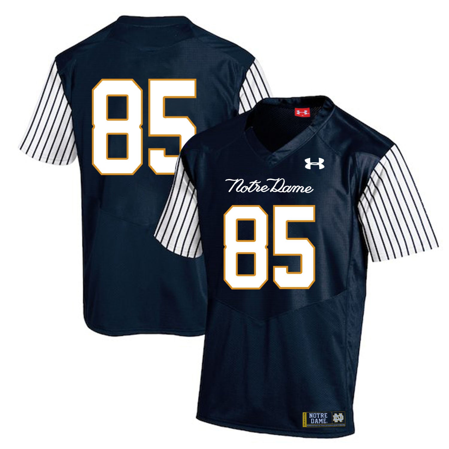Troy Niklas 85 Striped Blue .2jpg College Football Jersey football jersey product view 1