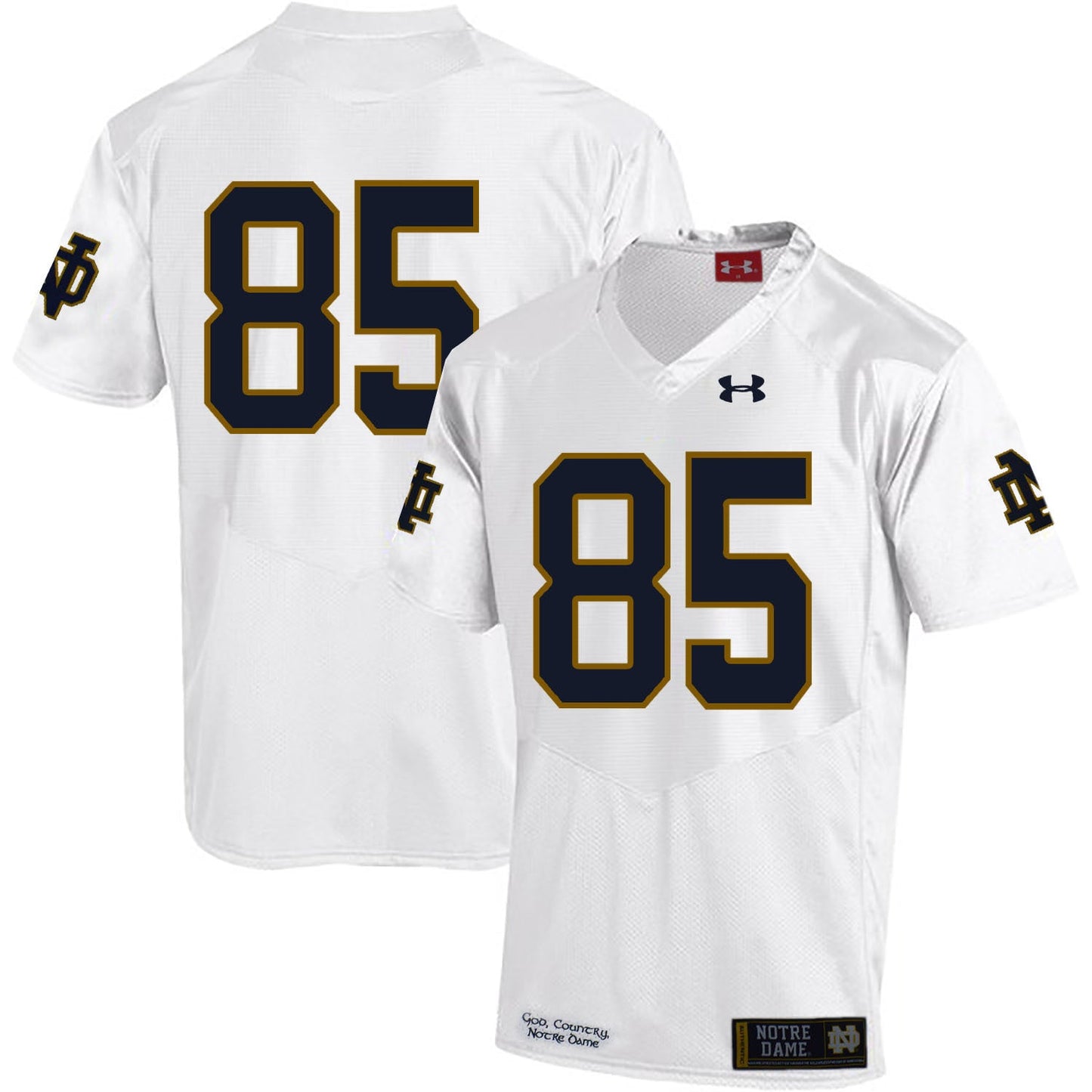 Troy Niklas 85 White .2jpg College Football Jersey football jersey product view 1