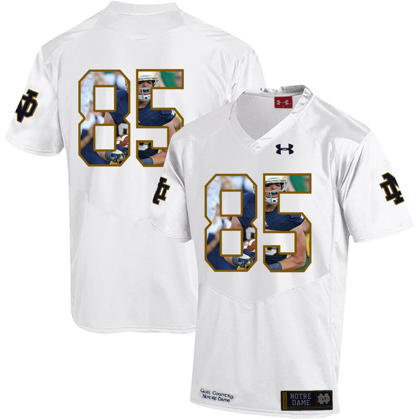 Troy Niklas 85 White College Football Jersey football jersey product view 1