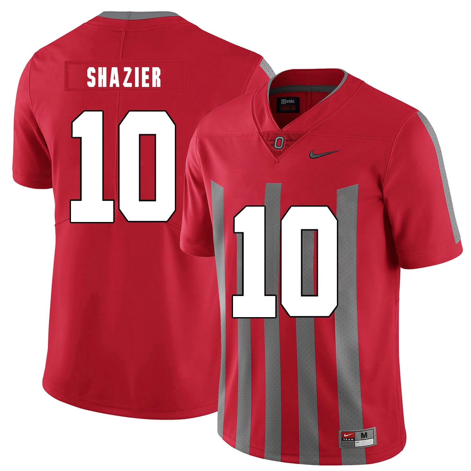 Troy Smith 10 Elite Red College Football Jersey football jersey product view 1