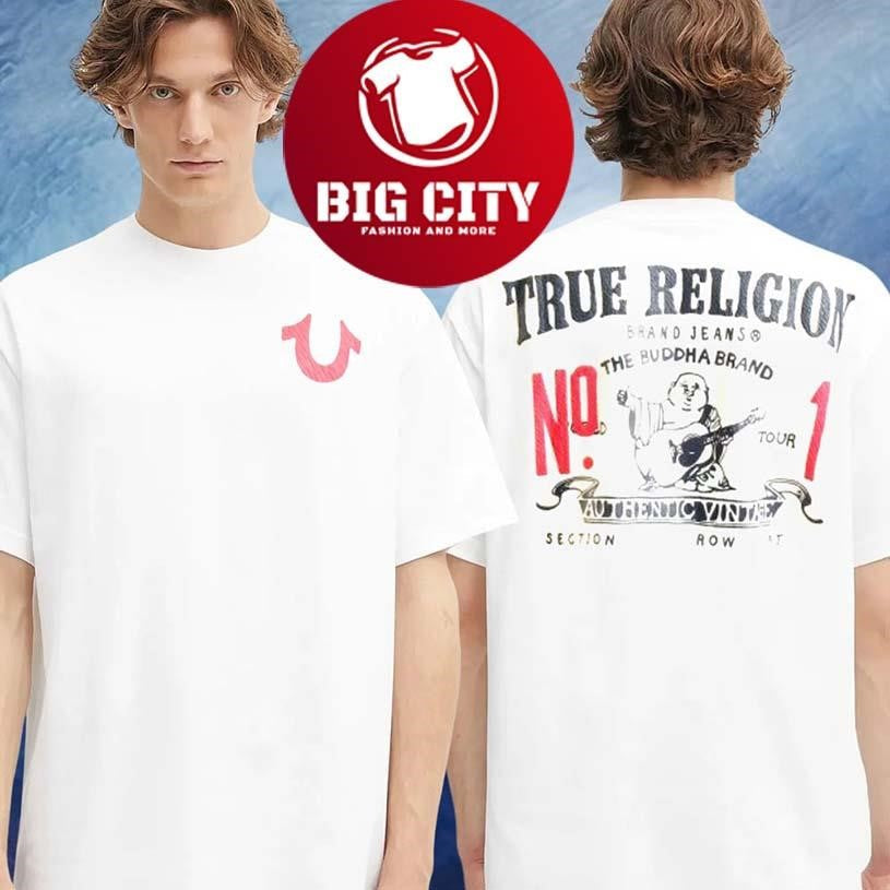 True Religion World Tour Logo Two Sided Shirt Unisex T-shirt, Sweatshirt, Hoodie, Long Sleeve Tee - T-Shirt, Sweatshirt, Hoodie