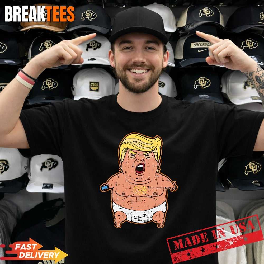 Trump Baby Balloon Funny Angry Shirt Unisex T-shirt, Sweatshirt, Hoodie, Long Sleeve Tee - T-Shirt, Sweatshirt, Hoodie