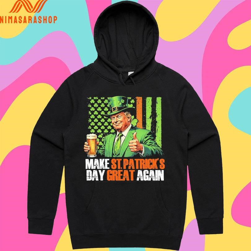 Trump St Patrick's Day Make Great Again - Adult & Kids T-Shirts, Sweatshirts & Hoodies apparel design preview 2