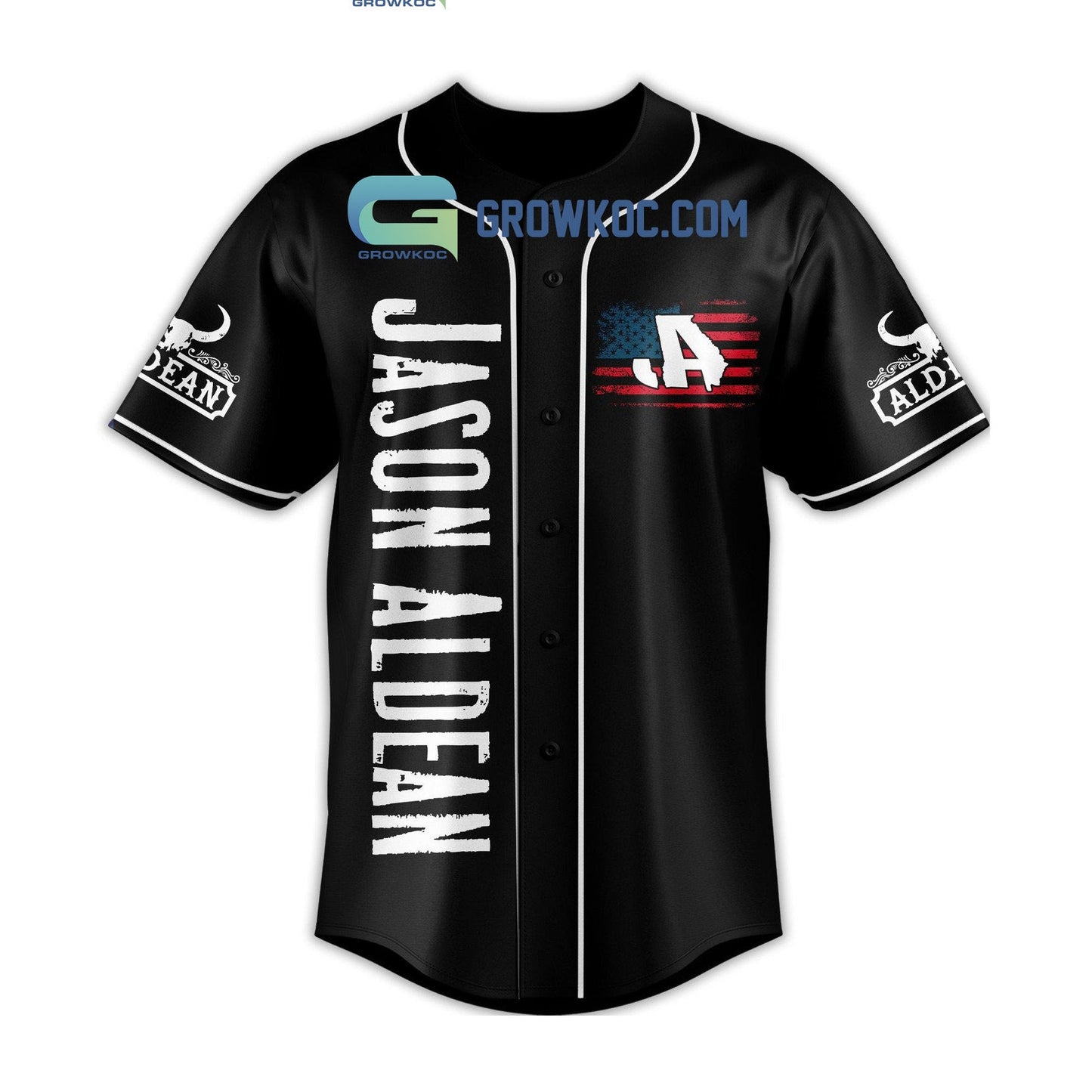 Try That In A Small Town Jason Aldean Black Design Baseball Jersey baseball jersey product view 2