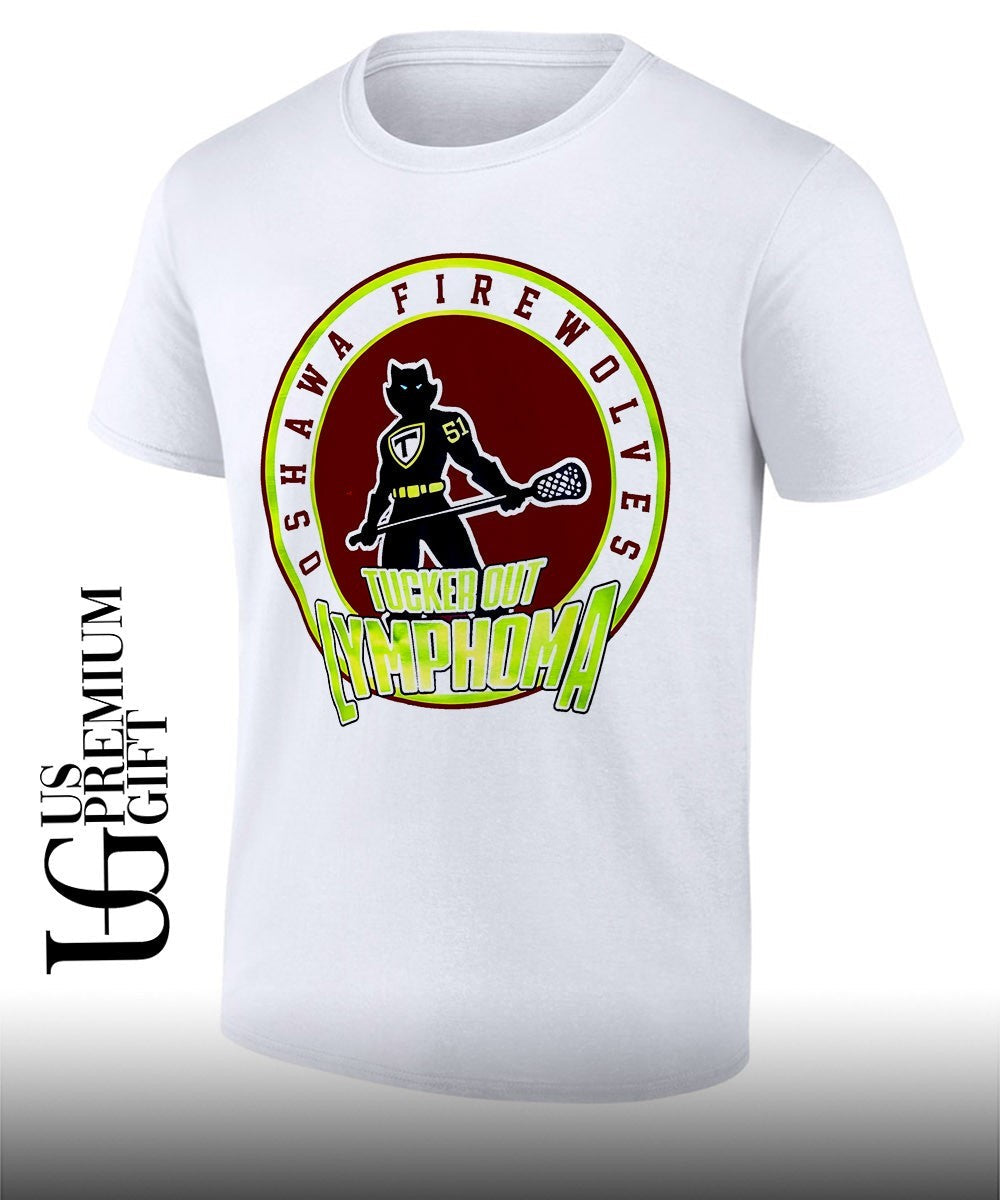 Tucker Out Lymphoma lacrosse Oshawa FireWolves shirt Unisex T-shirt, Sweatshirt, Hoodie, Long Sleeve Tee - T-Shirt, Sweatshirt, Hoodie