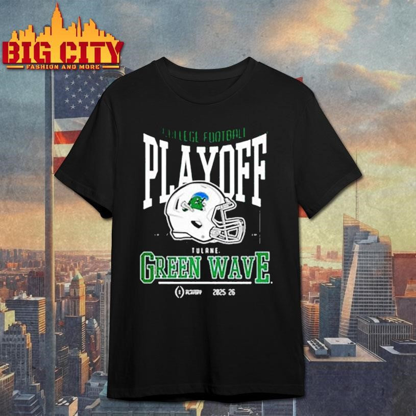 Tulane Green Wave NCAA 2025 2026 College Football Playoff curved helmet shirt Unisex T-shirt, Sweatshirt, Hoodie, Long Sleeve Tee - T-Shirt, Sweatshirt, Hoodie