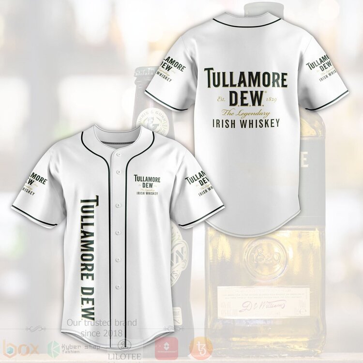 FASHION Tullamore Dew Irish Whiskey Baseball Jerseys Botton Shirt baseball jersey product view 1