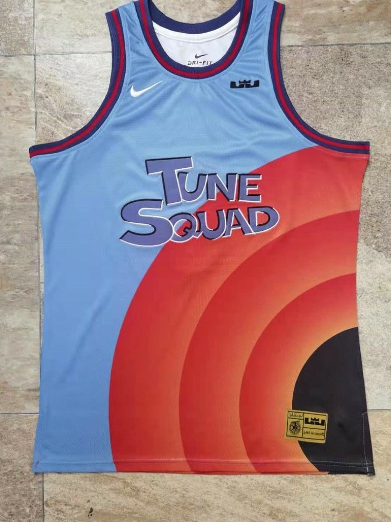 Tune Squad #6 James James Tune Squad 2 6# Blue Embroidered Style 8 Basketball Jersey basketball jersey product view 1