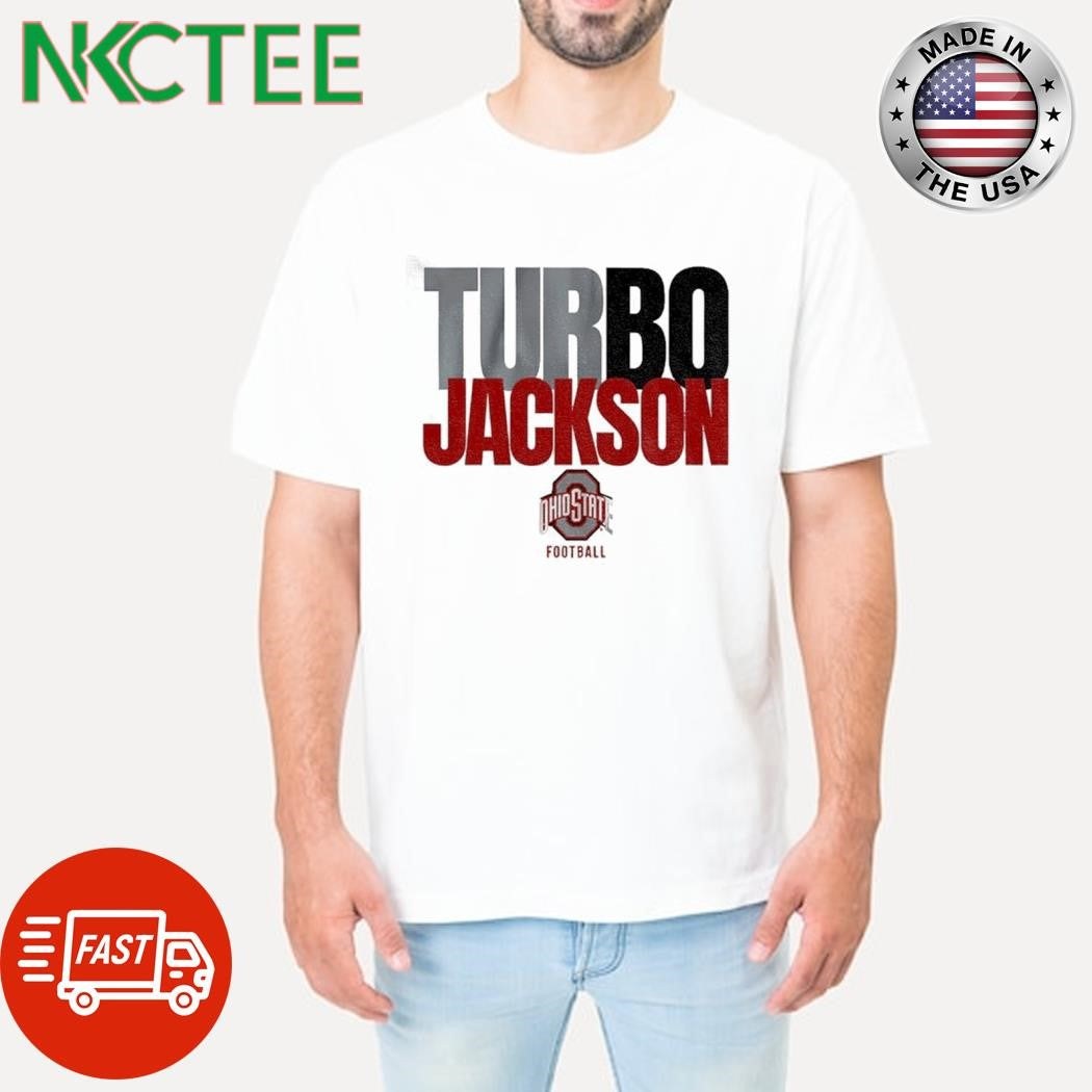 Turbo Jackson Bo Ohio State Football logo shirt Unisex T-shirt, Sweatshirt, Hoodie, Long Sleeve Tee - T-Shirt, Sweatshirt, Hoodie