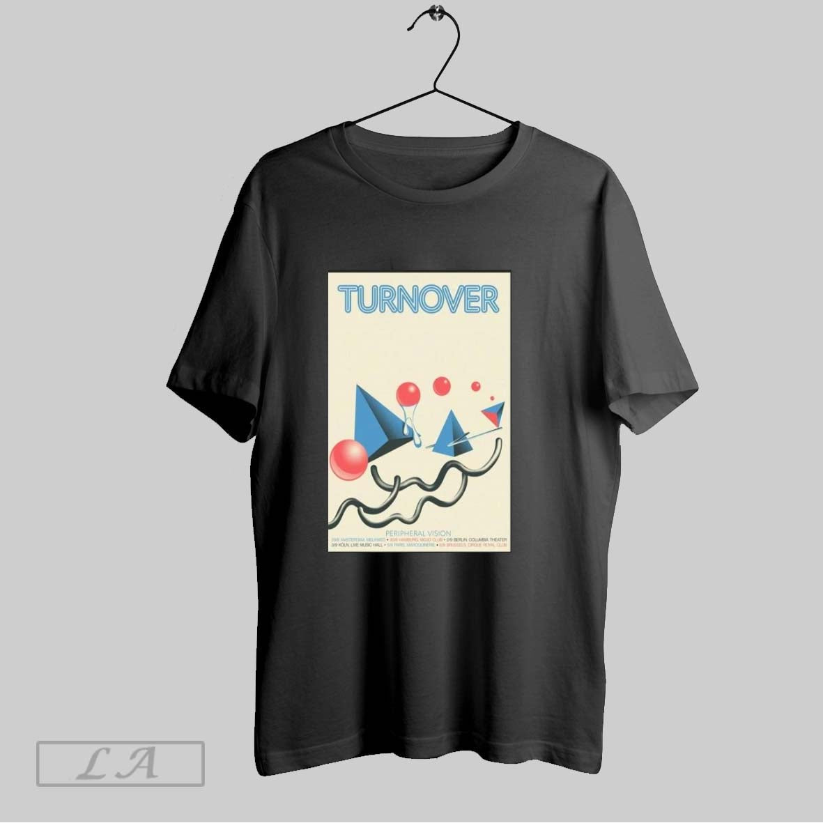 Turnover Peripheral Vision Tour 2025 Poster Unisex T-shirt, Sweatshirt, Hoodie, Long Sleeve Tee - T-Shirt, Sweatshirt, Hoodie